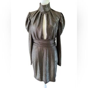 Women’s Fashion Queen high neck open in front from neck to bodice Size Large